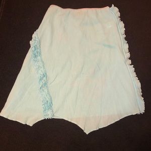 Long Casual Light Blue Skirt
